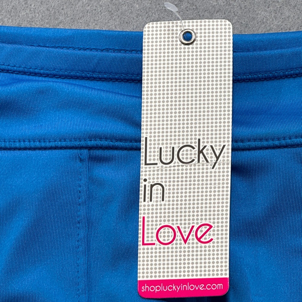 NEW Lucky In Love Tennis Skort Women's Large Blue Pleated Vaportex Athletic Golf - Picture 6 of 8